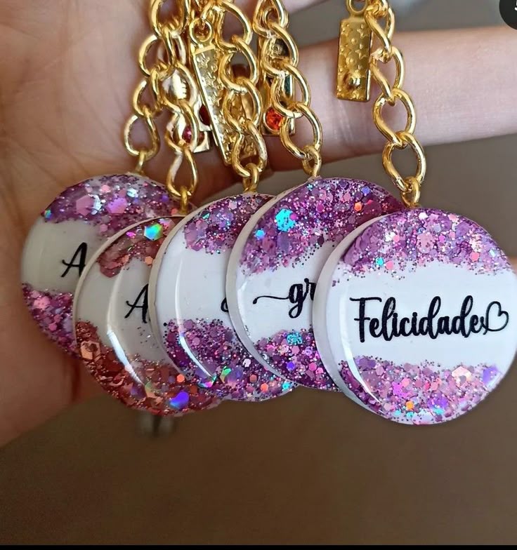 Glitter keychains